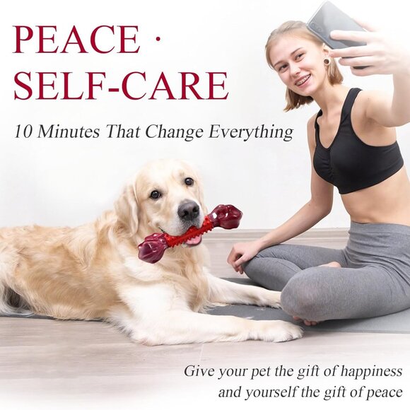 Tough Dog Toys for Aggressive Chewers Large Breed, Beef Flavor Dog Chew Bone, Ny - Picture 6 of 8